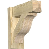 Ekena Millwork 6"W x 16"D x 16"H Funston Rough Sawn Craftsman Outlooker, Douglas Fir