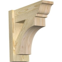 Ekena Millwork 6"W x 16"D x 16"H Westlake Rough Sawn Traditional Outlooker, Douglas Fir