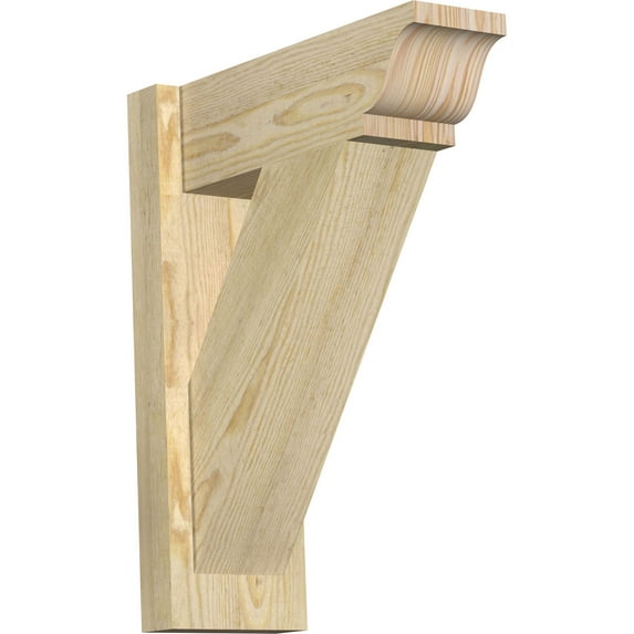 Ekena Millwork 6"W x 16"D x 20"H Traditional Rough Sawn Traditional Outlooker, Douglas Fir