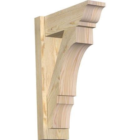Ekena Millwork 6"W x 16"D x 24"H Balboa Rough Sawn Traditional Outlooker, Douglas Fir