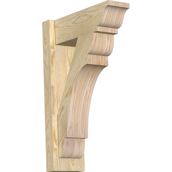Ekena Millwork 6"W x 16"D x 24"H Olympic Rough Sawn Traditional Outlooker, Douglas Fir