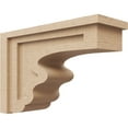 thumbnail image 1 of 6"W x 18"D x 12"H Classic Highland Rough Cedar Woodgrain TimberThane Corbel, Primed Tan, 1 of 6
