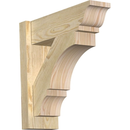 Ekena Millwork 6"W x 18"D x 18"H Balboa Rough Sawn Traditional Outlooker, Douglas Fir
