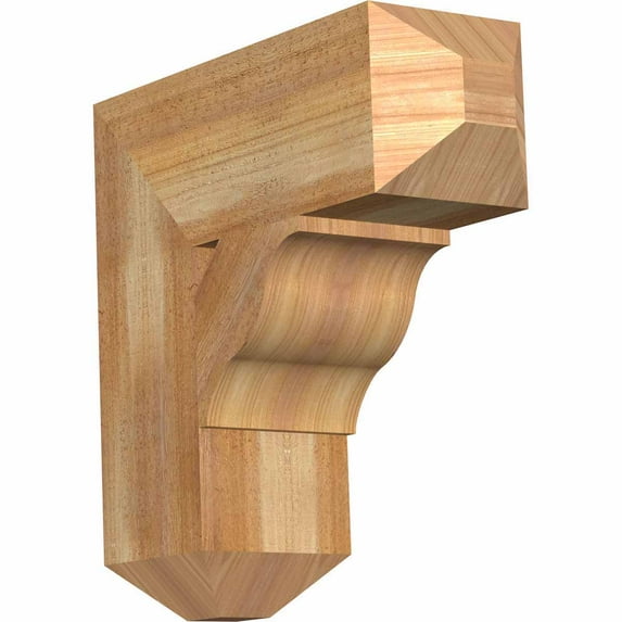 Ekena Millwork 6"W x 18"D x 18"H Funston Craftsman Rough Sawn Bracket, Western Red Cedar