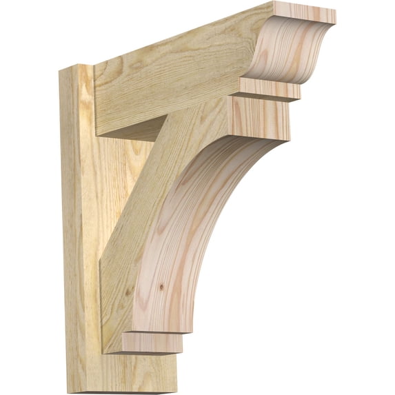 Ekena Millwork 6"W x 18"D x 18"H Imperial Rough Sawn Traditional Outlooker, Douglas Fir