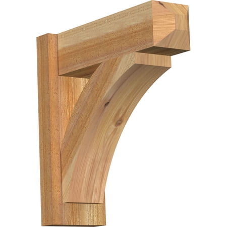 Ekena Millwork 6"W x 18"D x 18"H Thorton Rough Sawn Craftsman Outlooker, Western Red Cedar