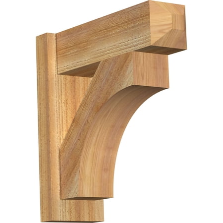 Ekena Millwork 6"W x 18"D x 18"H Westlake Rough Sawn Craftsman Outlooker, Western Red Cedar