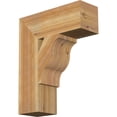 thumbnail image 1 of Ekena Millwork 6"W x 18"D x 22"H Funston Block Rough Sawn Bracket, Western Red Cedar, 1 of 25
