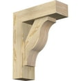 thumbnail image 1 of Ekena Millwork 6"W x 18"D x 22"H Funston Block Rough Sawn Bracket w/ Offset Brace, Douglas Fir, 1 of 25