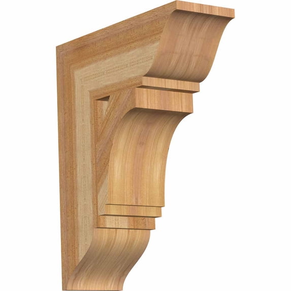 Ekena Millwork 6"W x 18"D x 22"H Imperial Traditional Rough Sawn Bracket, Western Red Cedar