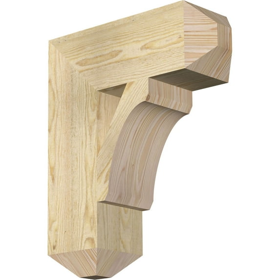 Ekena Millwork 6"W x 18"D x 22"H Legacy Craftsman Rough Sawn Bracket, Douglas Fir