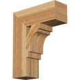 thumbnail image 1 of Ekena Millwork 6"W x 18"D x 22"H Merced Block Rough Sawn Bracket, Western Red Cedar, 1 of 25
