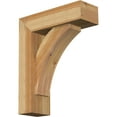 thumbnail image 1 of Ekena Millwork 6"W x 18"D x 22"H Thorton Block Rough Sawn Bracket w/ Offset Brace, Western Red Cedar, 1 of 25