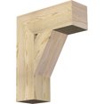 thumbnail image 1 of Ekena Millwork 6"W x 18"D x 22"H Traditional Block Rough Sawn Bracket, Douglas Fir, 1 of 25