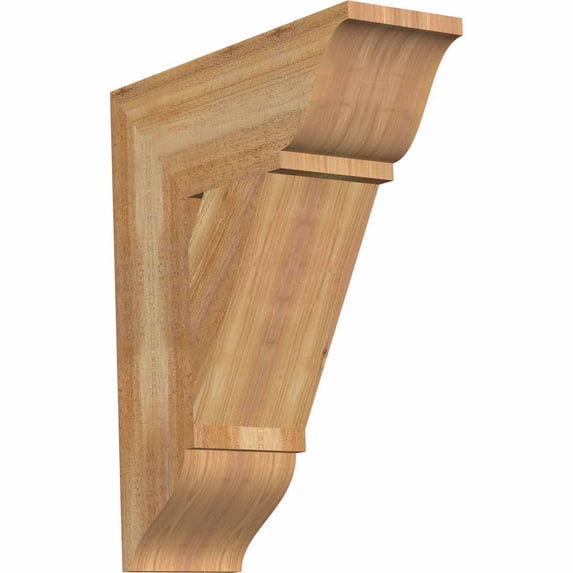 Ekena Millwork 6"W x 18"D x 22"H Traditional Traditional Rough Sawn Bracket, Western Red Cedar