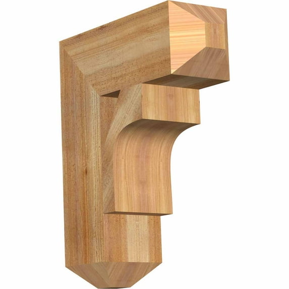 Ekena Millwork 6"W x 18"D x 22"H Westlake Craftsman Rough Sawn Bracket, Western Red Cedar