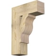 thumbnail image 1 of Ekena Millwork 6"W x 18"D x 26"H Funston Block Rough Sawn Bracket, Douglas Fir, 1 of 25
