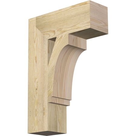 Ekena Millwork 6"W x 18"D x 26"H Imperial Block Rough Sawn Bracket, Douglas Fir