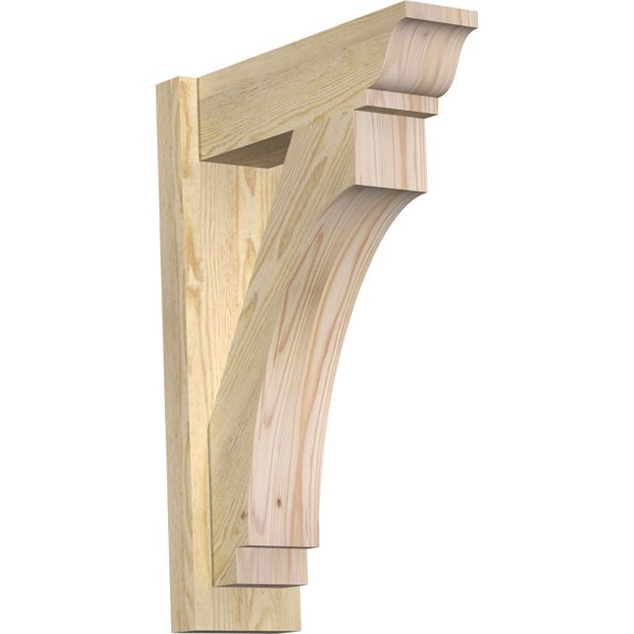 Ekena Millwork 6"W x 18"D x 26"H Imperial Rough Sawn Traditional Outlooker, Douglas Fir