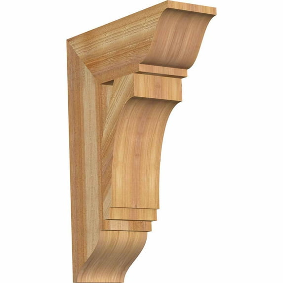 Ekena Millwork 6"W x 18"D x 26"H Imperial Traditional Rough Sawn Bracket, Western Red Cedar