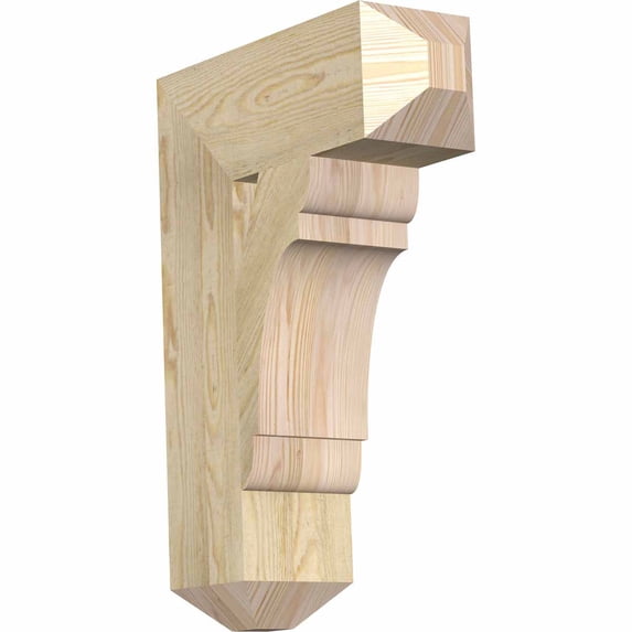 Ekena Millwork 6"W x 18"D x 26"H Olympic Craftsman Rough Sawn Bracket, Douglas Fir