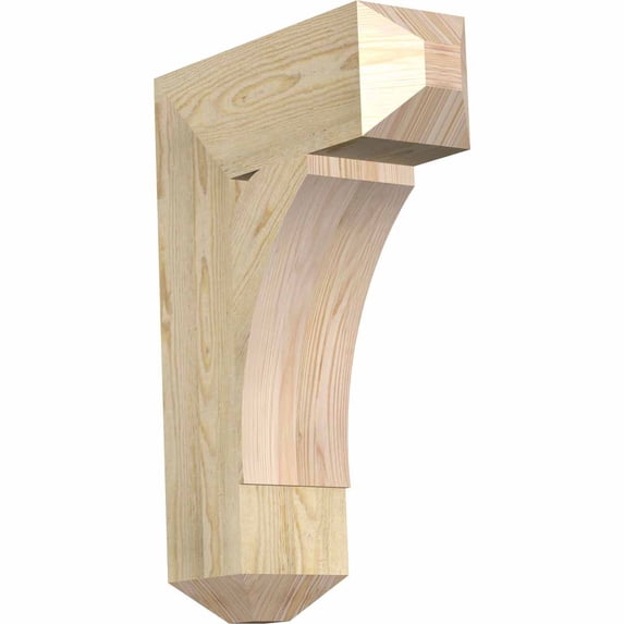 Ekena Millwork 6"W x 18"D x 26"H Thorton Craftsman Rough Sawn Bracket, Douglas Fir