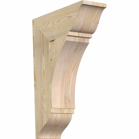 Ekena Millwork 6"W x 18"D x 26"H Thorton Traditional Rough Sawn Bracket, Douglas Fir