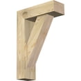 thumbnail image 1 of Ekena Millwork 6"W x 18"D x 26"H Traditional Block Rough Sawn Bracket w/ Offset Brace, Douglas Fir, 1 of 25