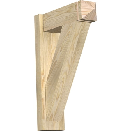 Ekena Millwork 6"W x 18"D x 26"H Traditional Rough Sawn Arts and Crafts Outlooker, Douglas Fir