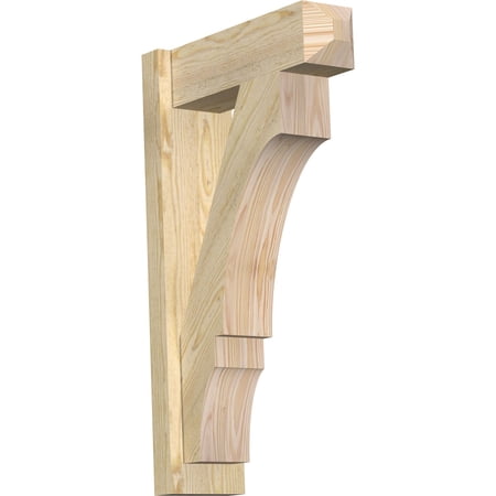 Ekena Millwork 6"W x 18"D x 30"H Balboa Rough Sawn Craftsman Outlooker, Douglas Fir