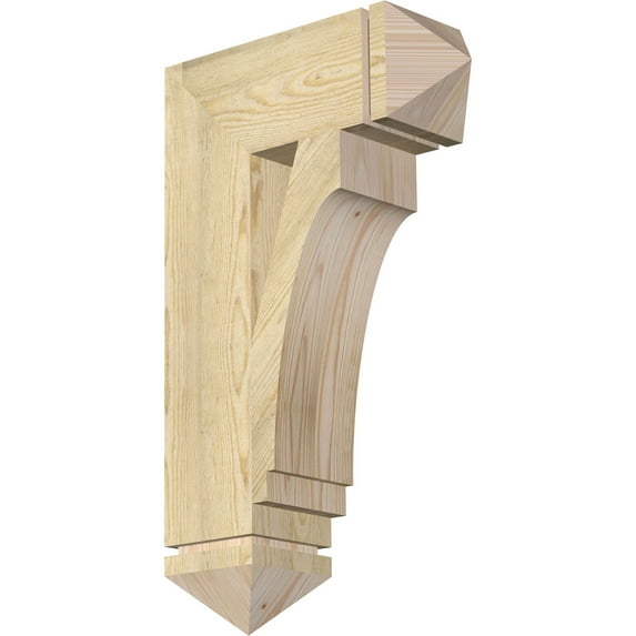 Ekena Millwork 6"W x 18"D x 30"H Imperial Arts & Crafts Rough Sawn Bracket, Douglas Fir