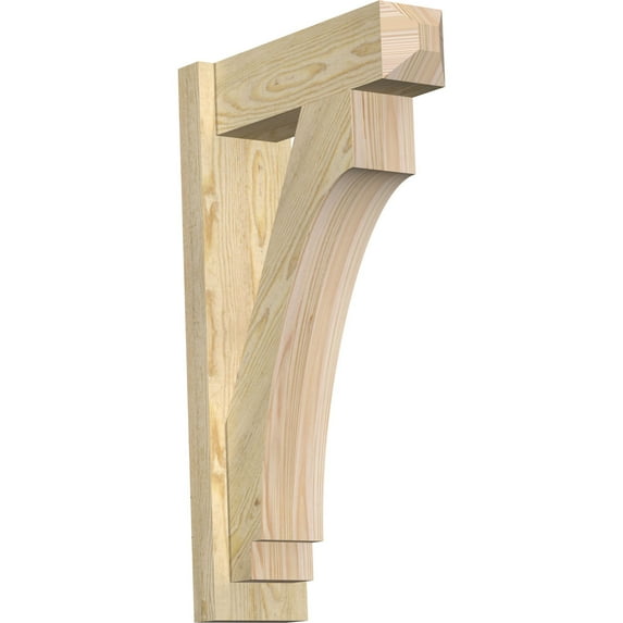 Ekena Millwork 6"W x 18"D x 30"H Imperial Rough Sawn Craftsman Outlooker, Douglas Fir