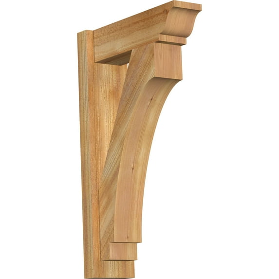 Ekena Millwork 6"W x 18"D x 30"H Imperial Rough Sawn Traditional Outlooker, Western Red Cedar