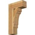 thumbnail image 1 of Ekena Millwork 6"W x 18"D x 30"H Merced Block Rough Sawn Bracket, Western Red Cedar, 1 of 4