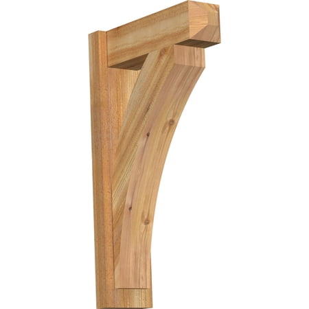 Ekena Millwork 6"W x 18"D x 30"H Thorton Rough Sawn Craftsman Outlooker, Western Red Cedar
