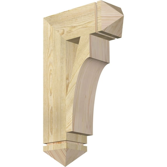 Ekena Millwork 6"W x 18"D x 30"H Westlake Arts & Crafts Rough Sawn Bracket, Douglas Fir