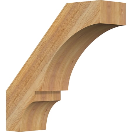 Ekena Millwork 6"W x 20"D x 20"H Balboa Rough Sawn Knee Brace, Western Red Cedar