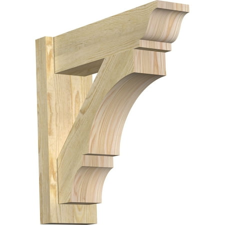 Ekena Millwork 6"W x 20"D x 20"H Balboa Rough Sawn Traditional Outlooker, Douglas Fir