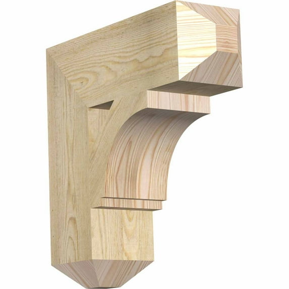 Ekena Millwork 6"W x 20"D x 20"H Imperial Craftsman Rough Sawn Bracket, Douglas Fir