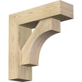 thumbnail image 1 of Ekena Millwork 6"W x 20"D x 20"H Westlake Block Rough Sawn Bracket w/ Offset Brace, Douglas Fir, 1 of 25
