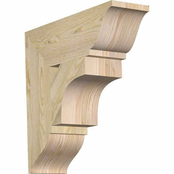 Ekena Millwork 6"W x 20"D x 20"H Westlake Traditional Rough Sawn Bracket, Douglas Fir