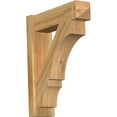 thumbnail image 1 of Ekena Millwork 6"W x 20"D x 24"H Balboa Rough Sawn Arts and Crafts Outlooker, Western Red Cedar, 1 of 4