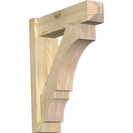 Ekena Millwork 6"W x 20"D x 24"H Balboa Rough Sawn Craftsman Outlooker, Douglas Fir