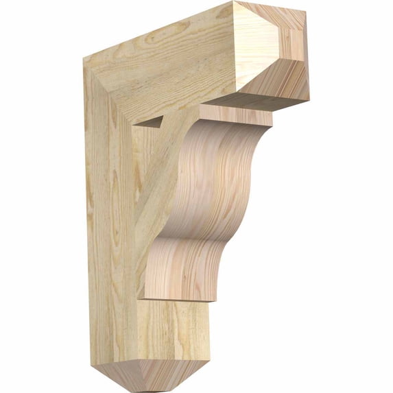 Ekena Millwork 6"W x 20"D x 24"H Funston Craftsman Rough Sawn Bracket, Douglas Fir