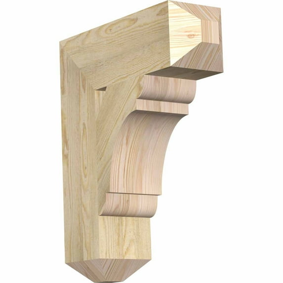 Ekena Millwork 6"W x 20"D x 24"H Olympic Craftsman Rough Sawn Bracket, Douglas Fir