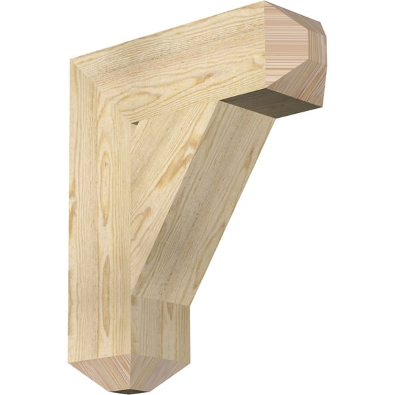 Ekena Millwork 6"W x 20"D x 24"H Traditional Craftsman Rough Sawn Bracket, Douglas Fir
