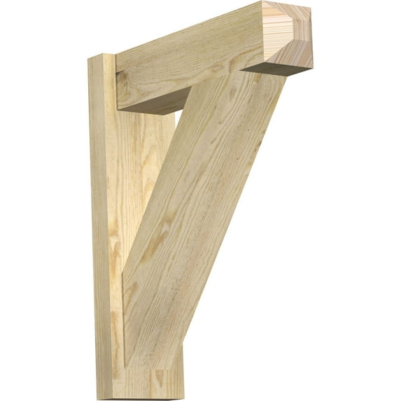 Ekena Millwork 6"W x 20"D x 24"H Traditional Rough Sawn Craftsman Outlooker, Douglas Fir