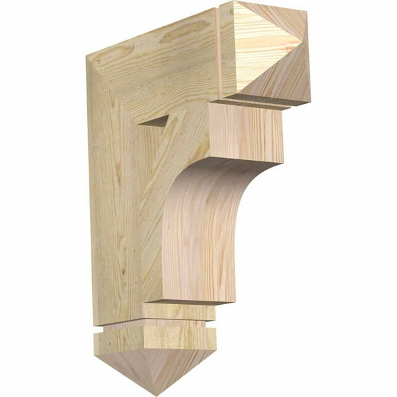 Ekena Millwork 6"W x 20"D x 24"H Westlake Arts & Crafts Rough Sawn Bracket, Douglas Fir
