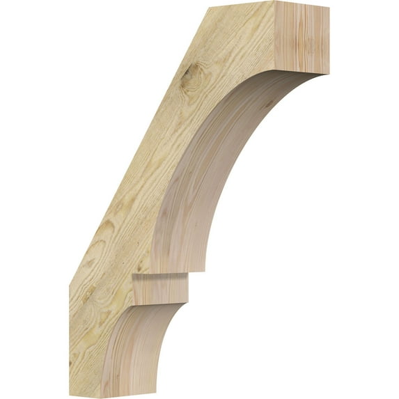 Ekena Millwork 6"W x 20"D x 28"H Balboa Rough Sawn Knee Brace, Douglas Fir