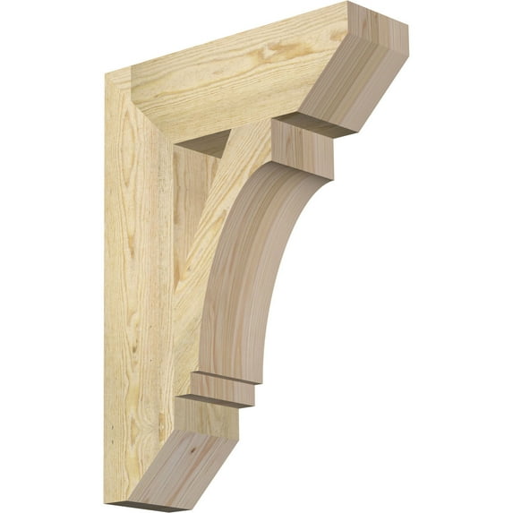 Ekena Millwork 6"W x 20"D x 28"H Imperial Slat Rough Sawn Bracket, Douglas Fir